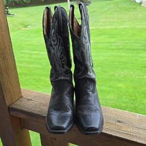 J.B. Dillon Black Womens Genuine Goat Leather Boots 6.5 B